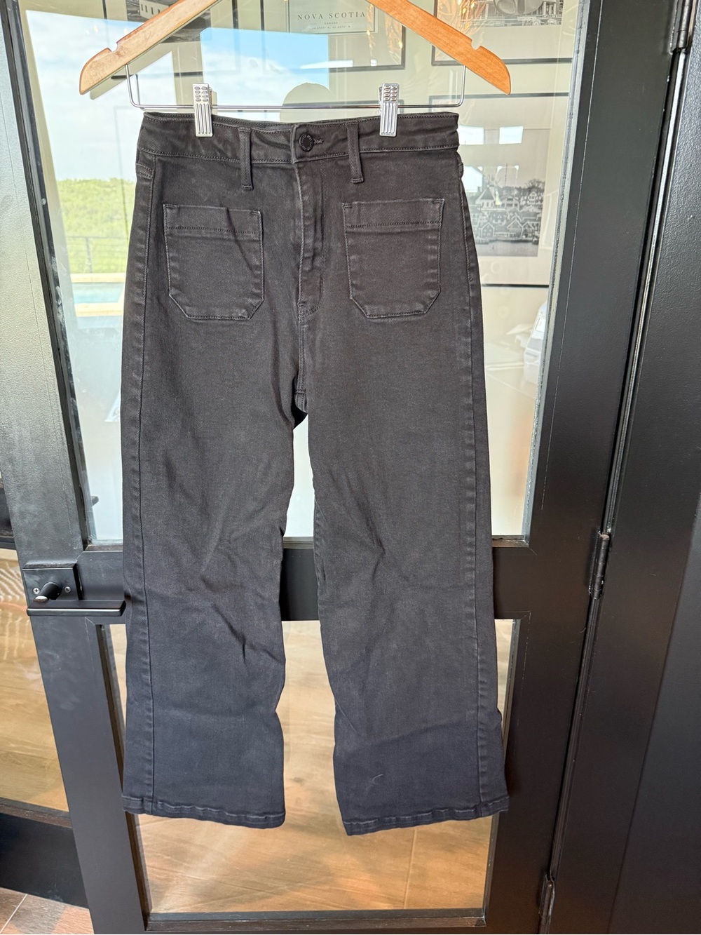 Just Black Women's Relaxed Black Straight Jeans